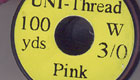 Uni 3/0 tråd pink