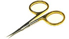 4" Gold loop micro tip scissor