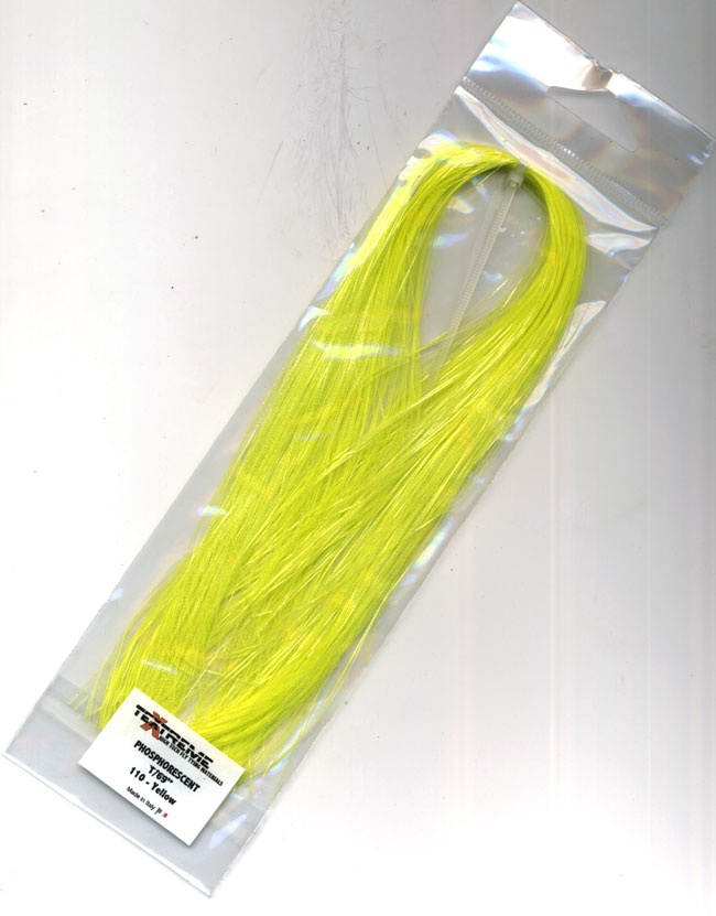 Phosphorecent fibers yellow